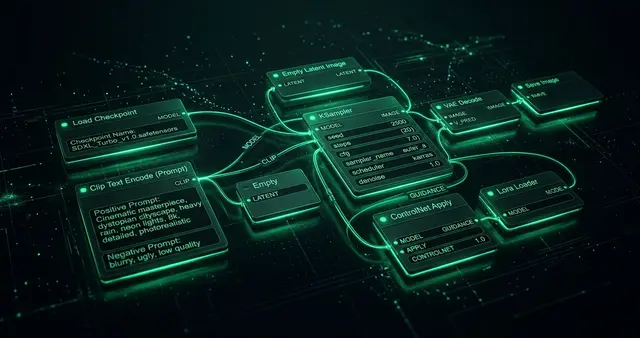 Fundamentos de Nodos en ComfyUI: Guía para Principiantes